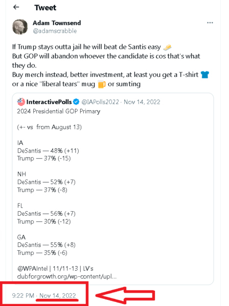 adam townsend tweet desantis