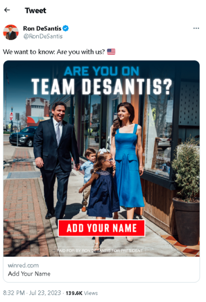 desantis new ad twitter copy pasta